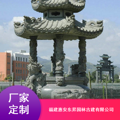 昌都寺院石雕香爐之美 龍鳳雙耳圓形設(shè)計與園林綠化中的藝術(shù)融合